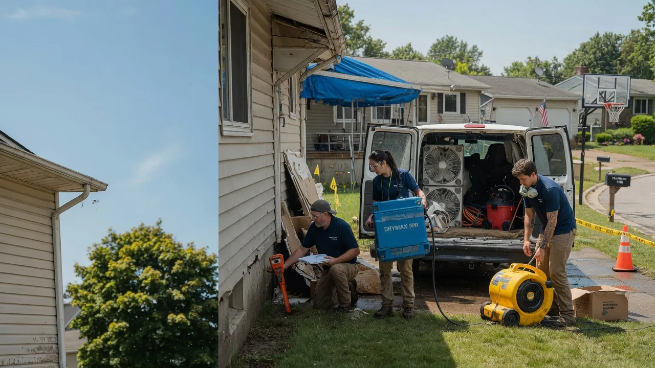 Ceiling Leak Cleanup in Dennison, OH near me